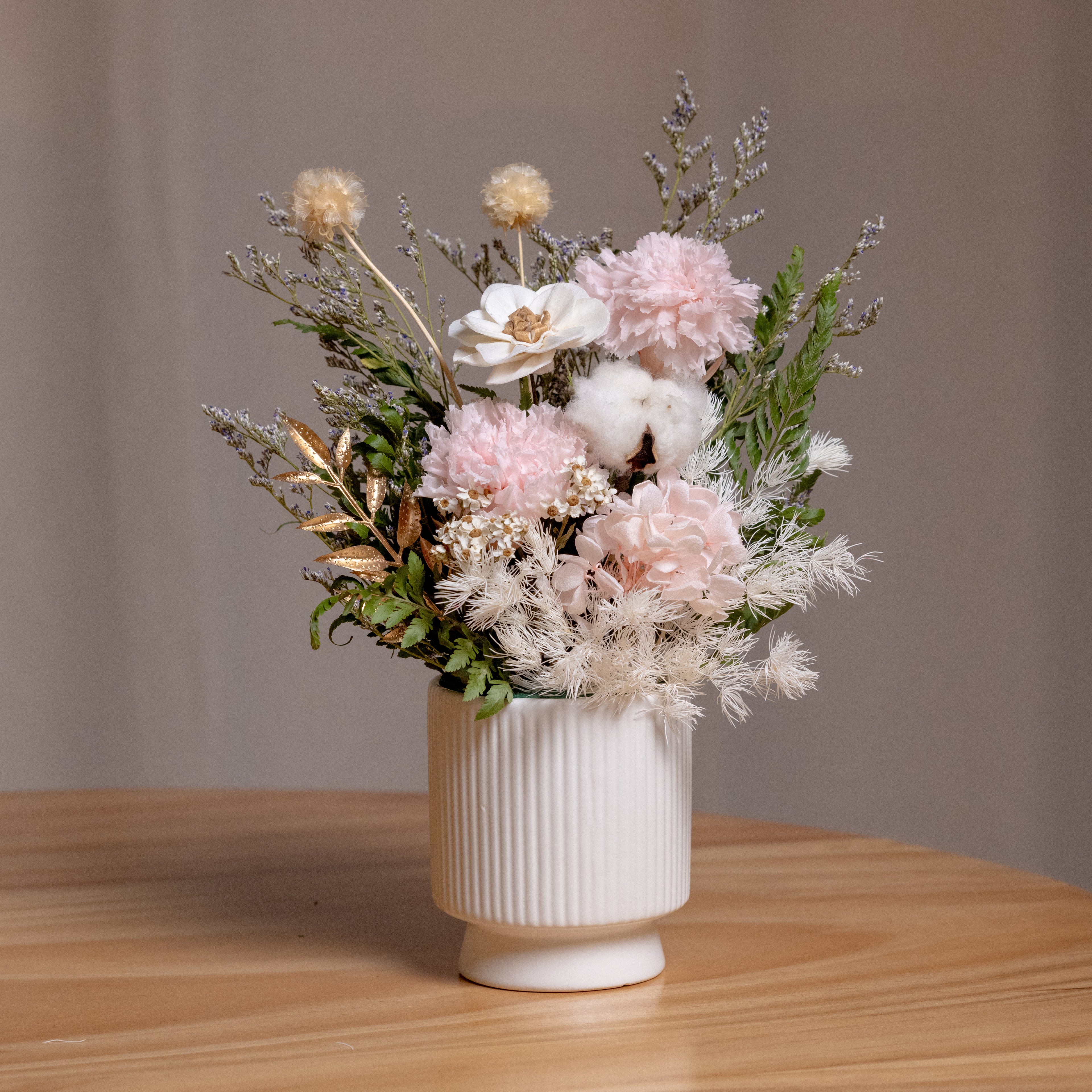 Graceful Mother Preserved Flower Vase