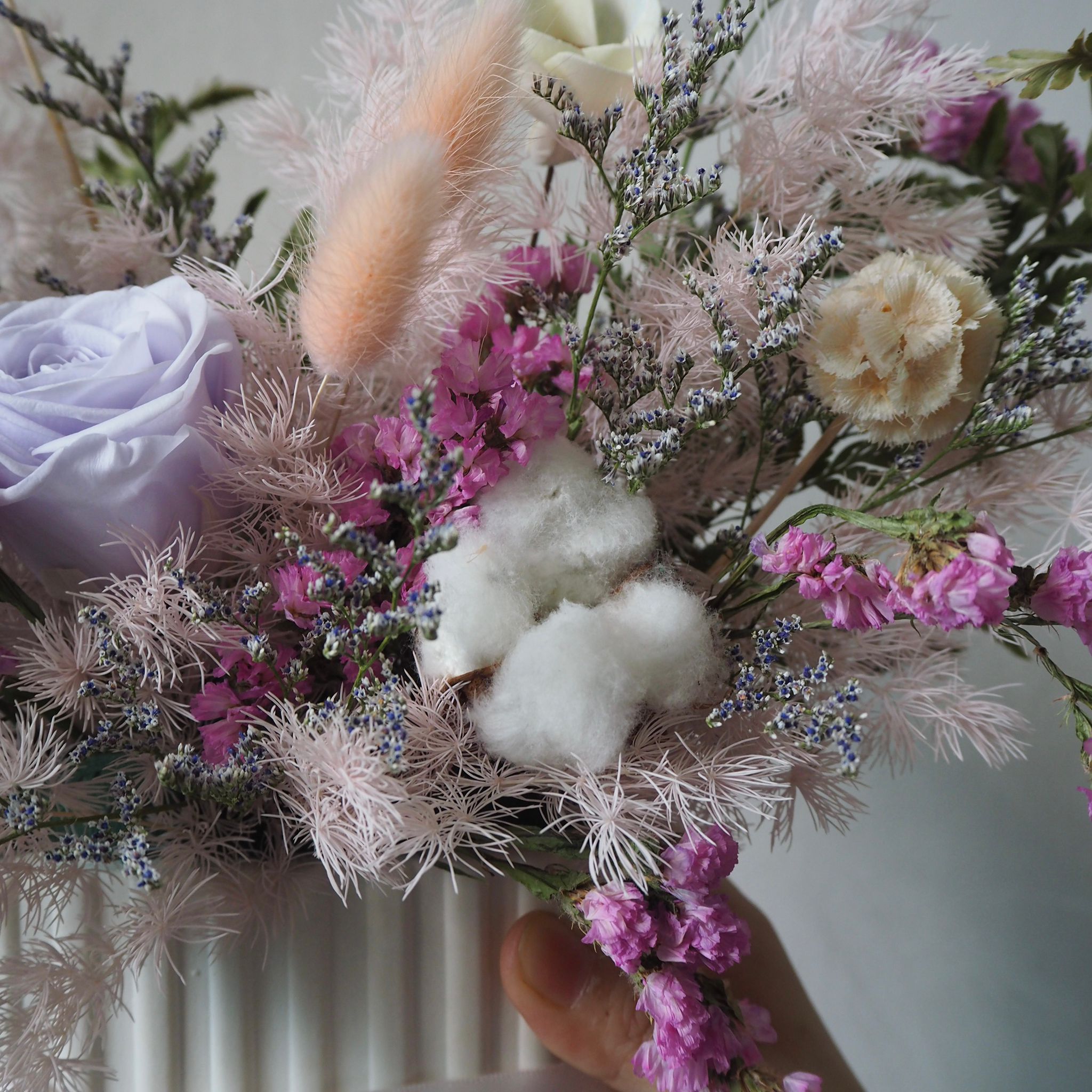 Everlasting Preserved Flowers Vase