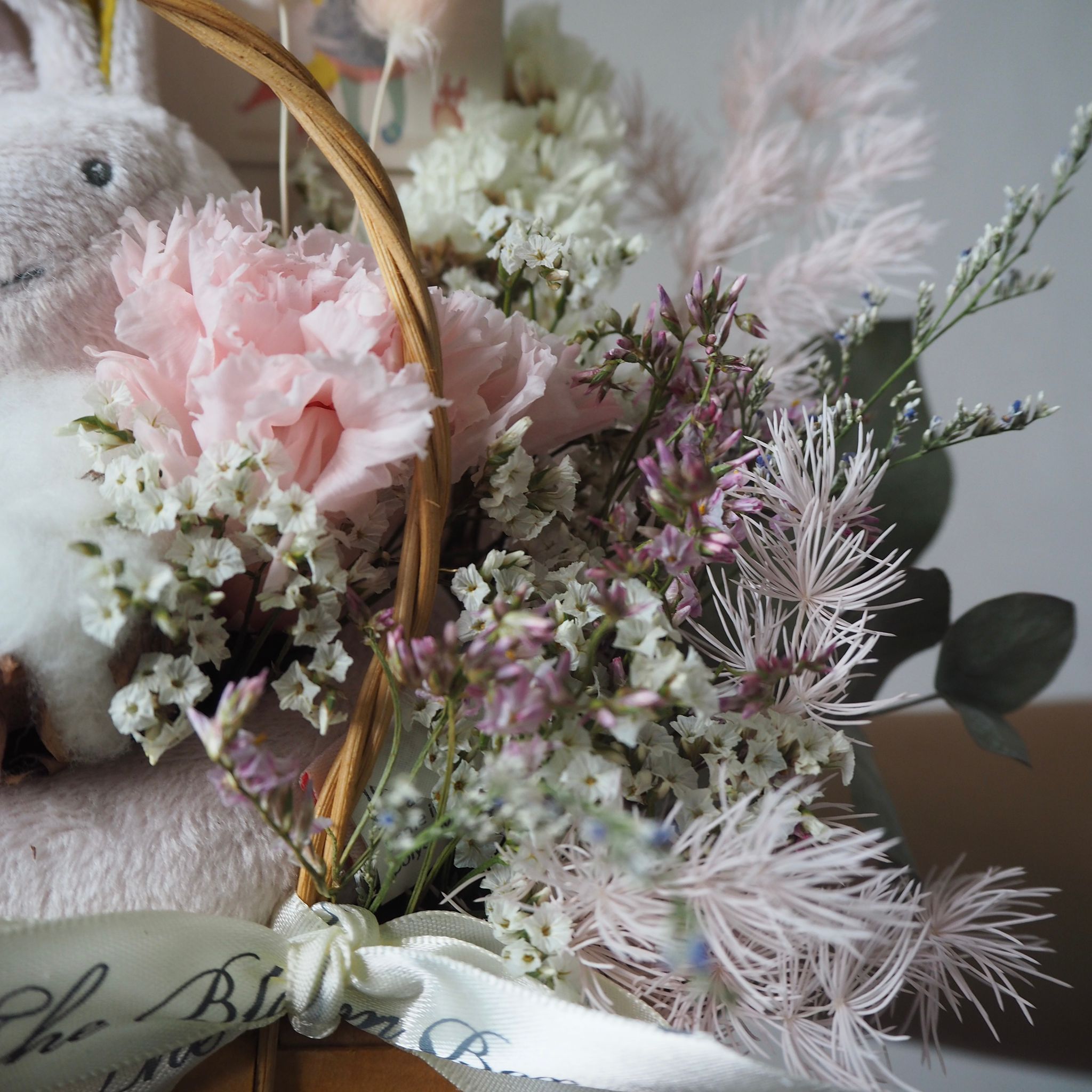 Snuggle Newborn Preserved Flower Basket