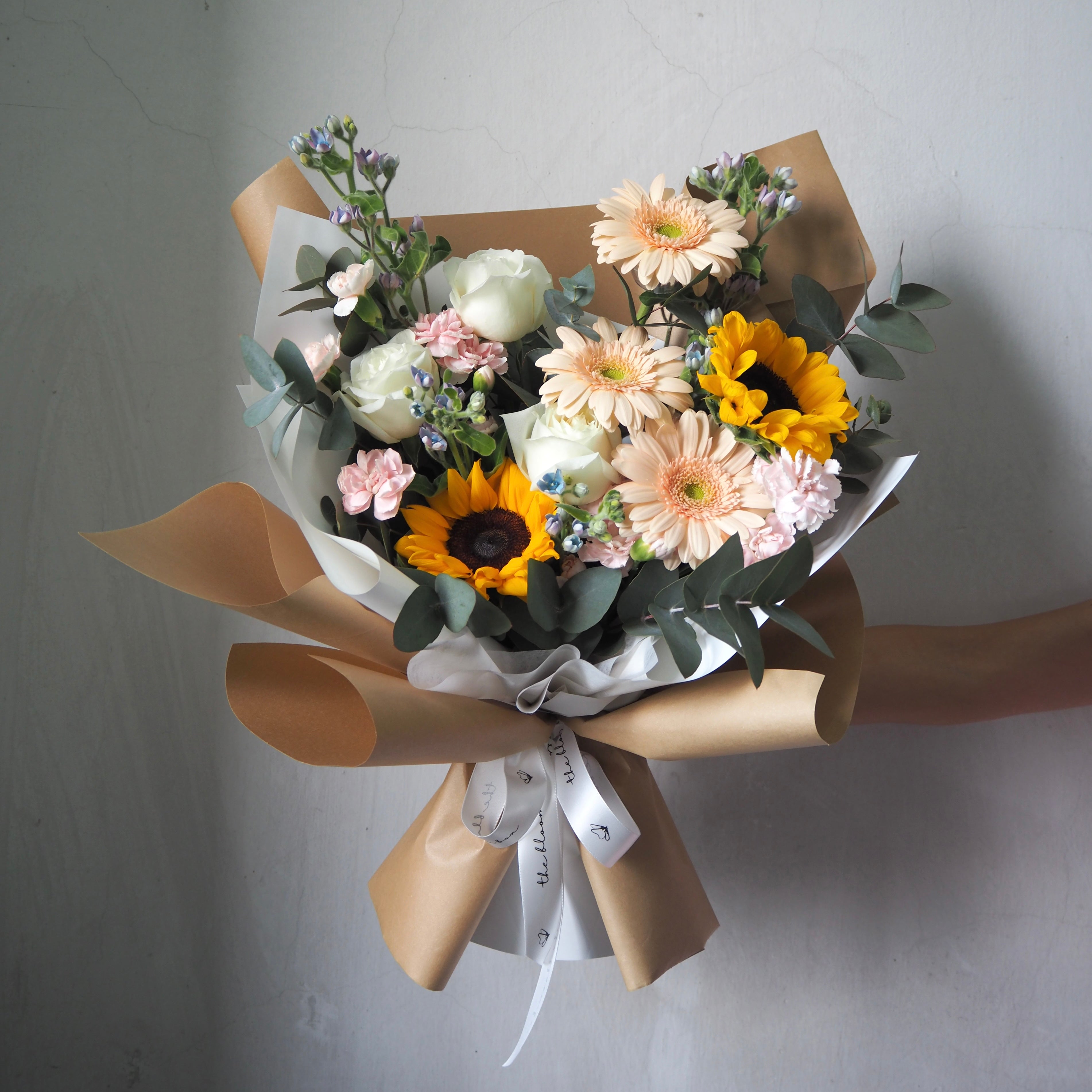 Chaleur Sunflower Mixed Blooms Bouquet