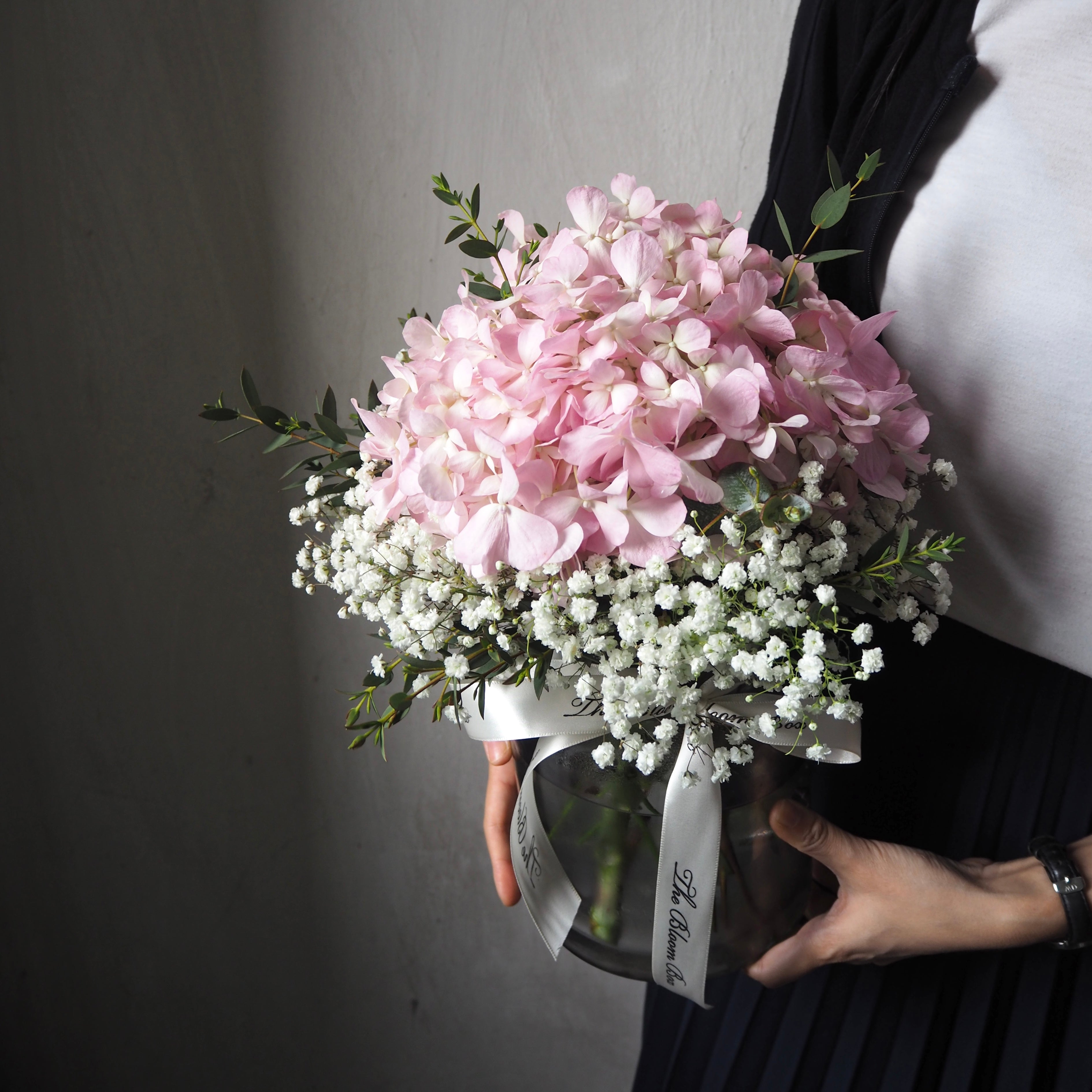 Dewy Hydrangea Centrepiece