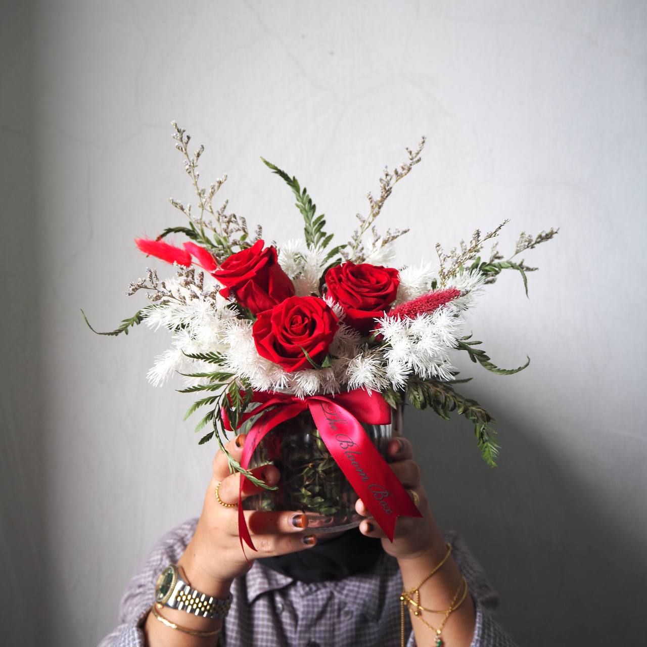 Embrace Preserved Flowers Vase