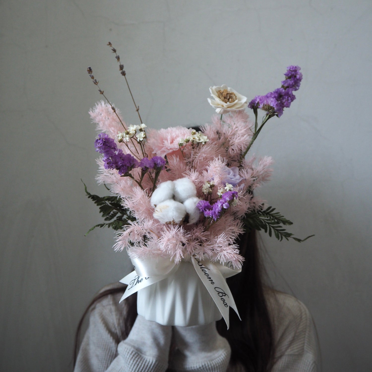 Everlasting Preserved Flowers Vase