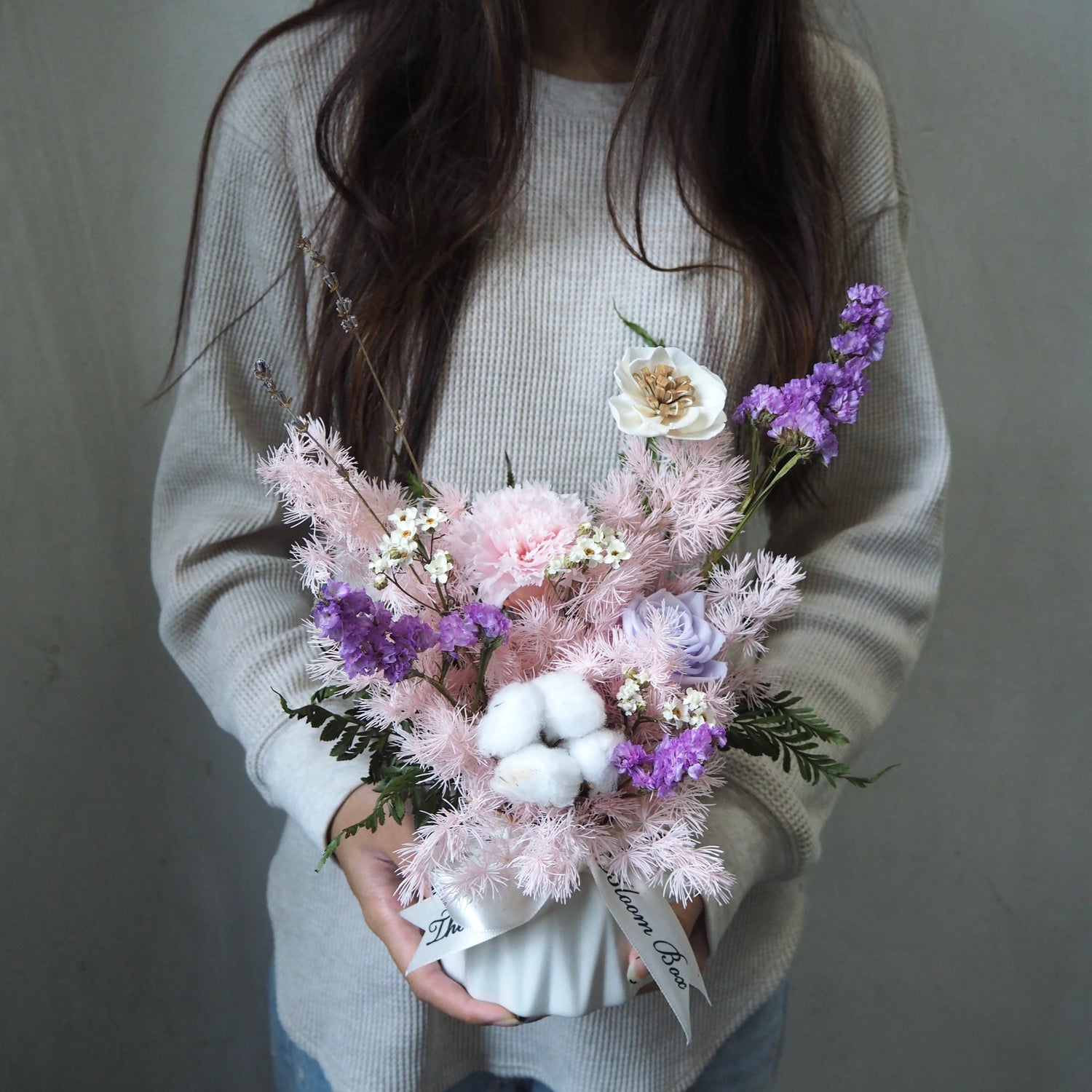 Everlasting Preserved Flowers Vase