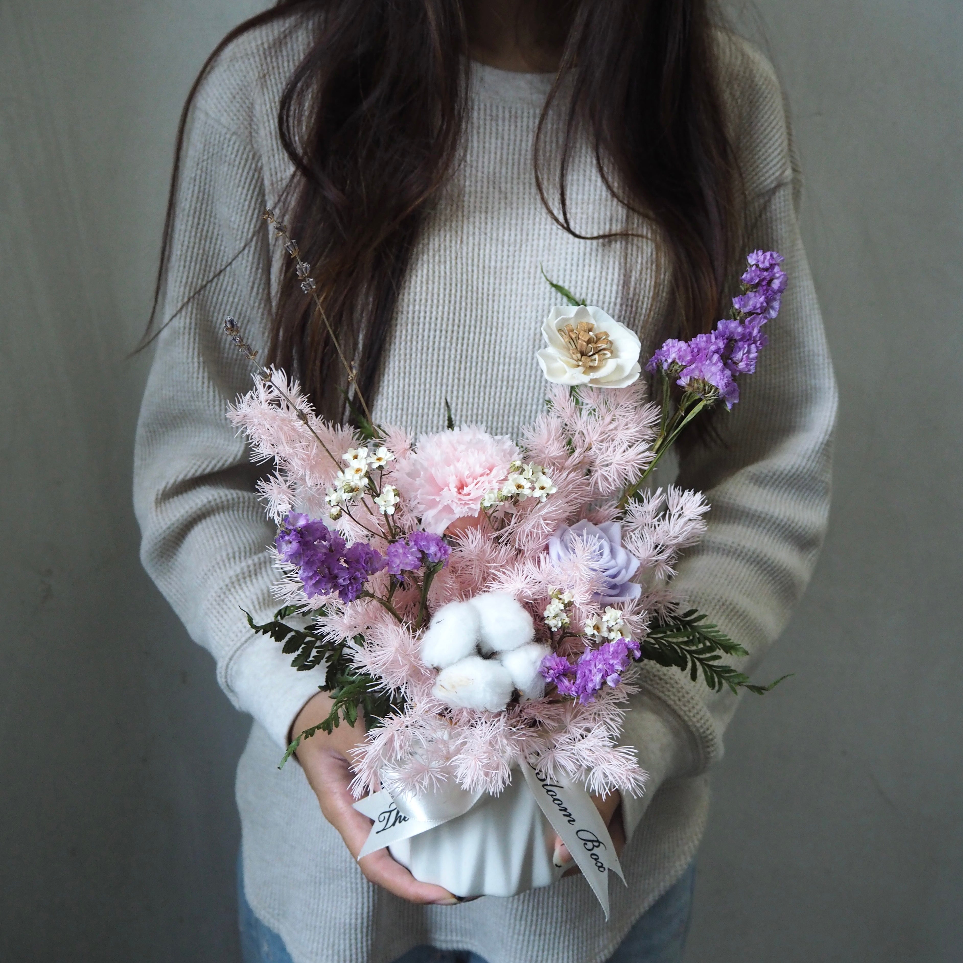Everlasting Preserved Flowers Vase