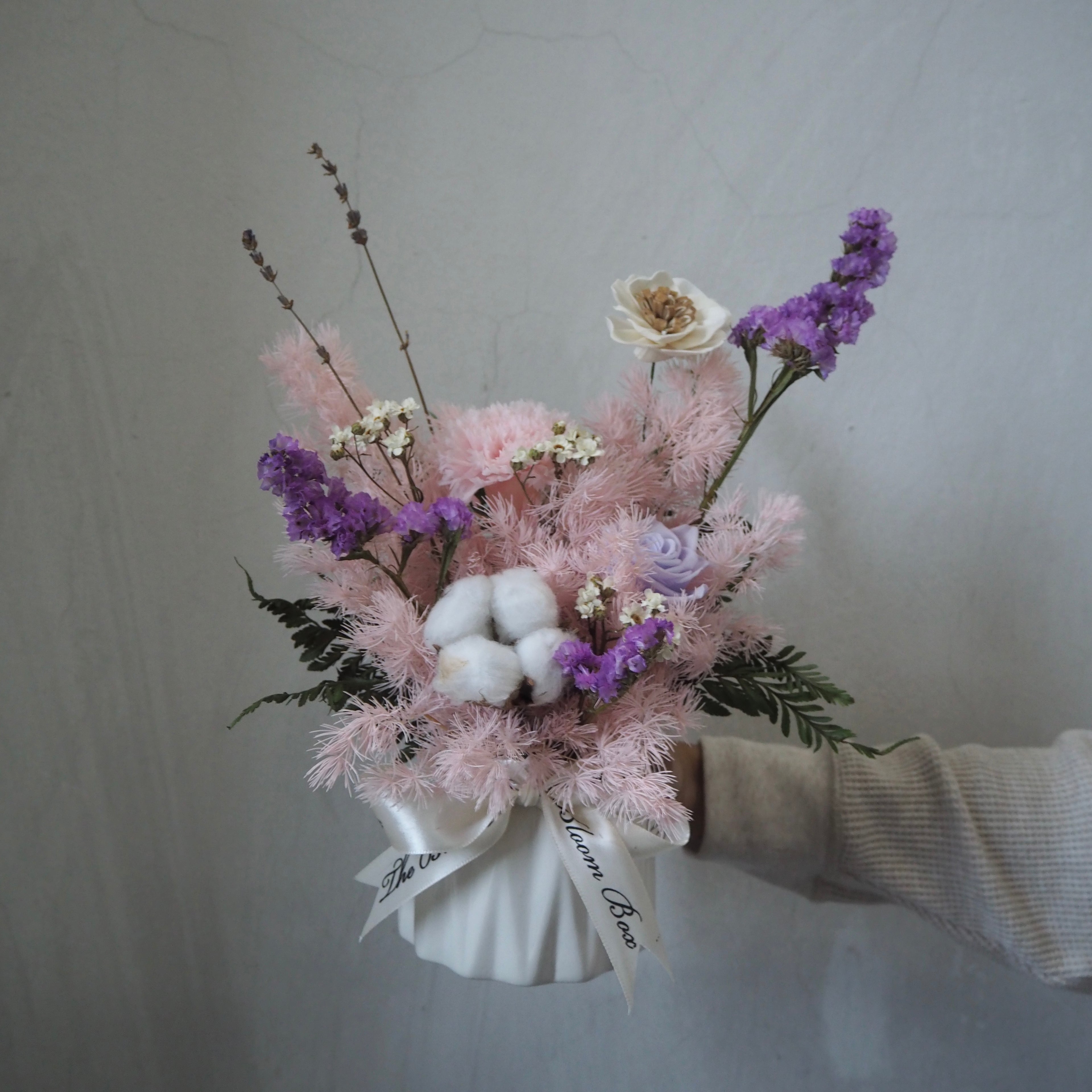 Everlasting Preserved Flowers Vase