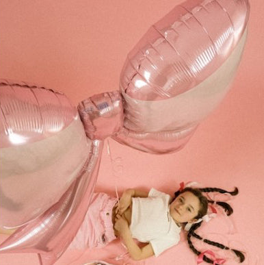 Pretty Bow Balloon with Helium 41” in Pink