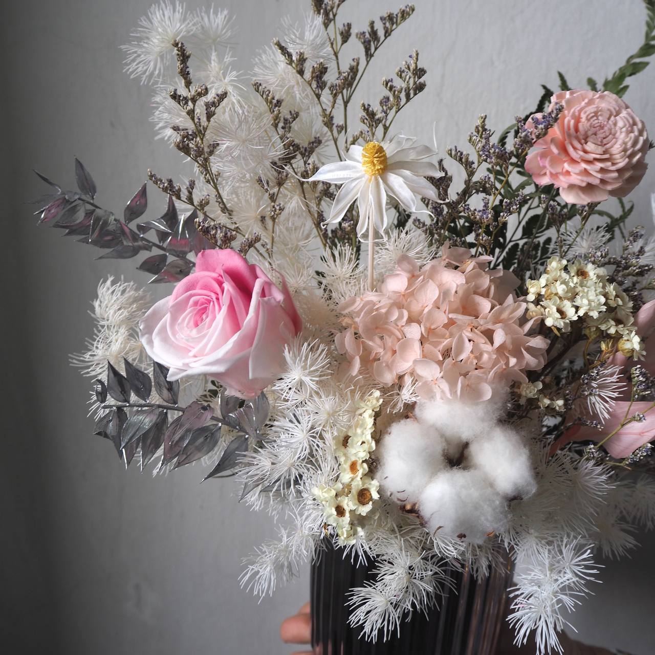 Serenity Preserved Flower Vase