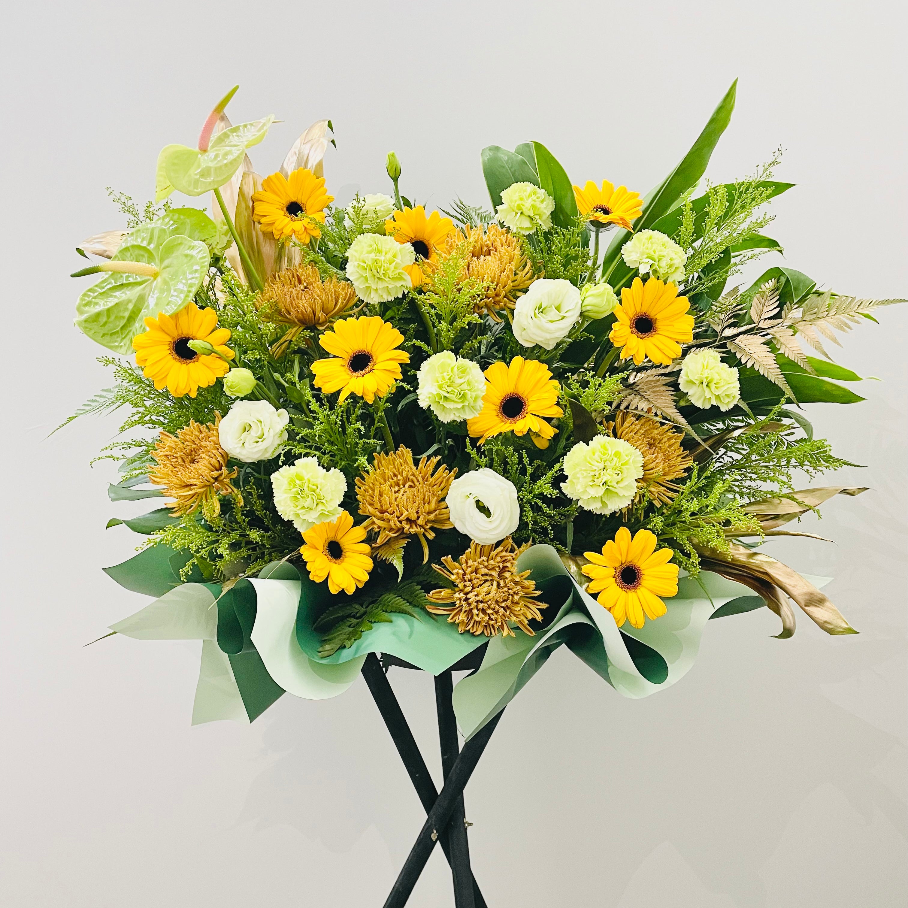 Yellow Grove Congratulatory Floral Stand – The Bloom Box