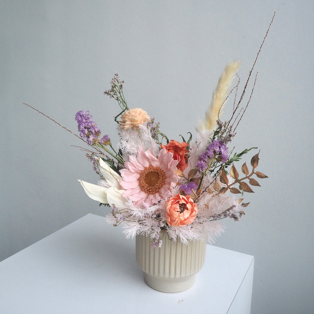 Everlasting Preserved Flowers Vase
