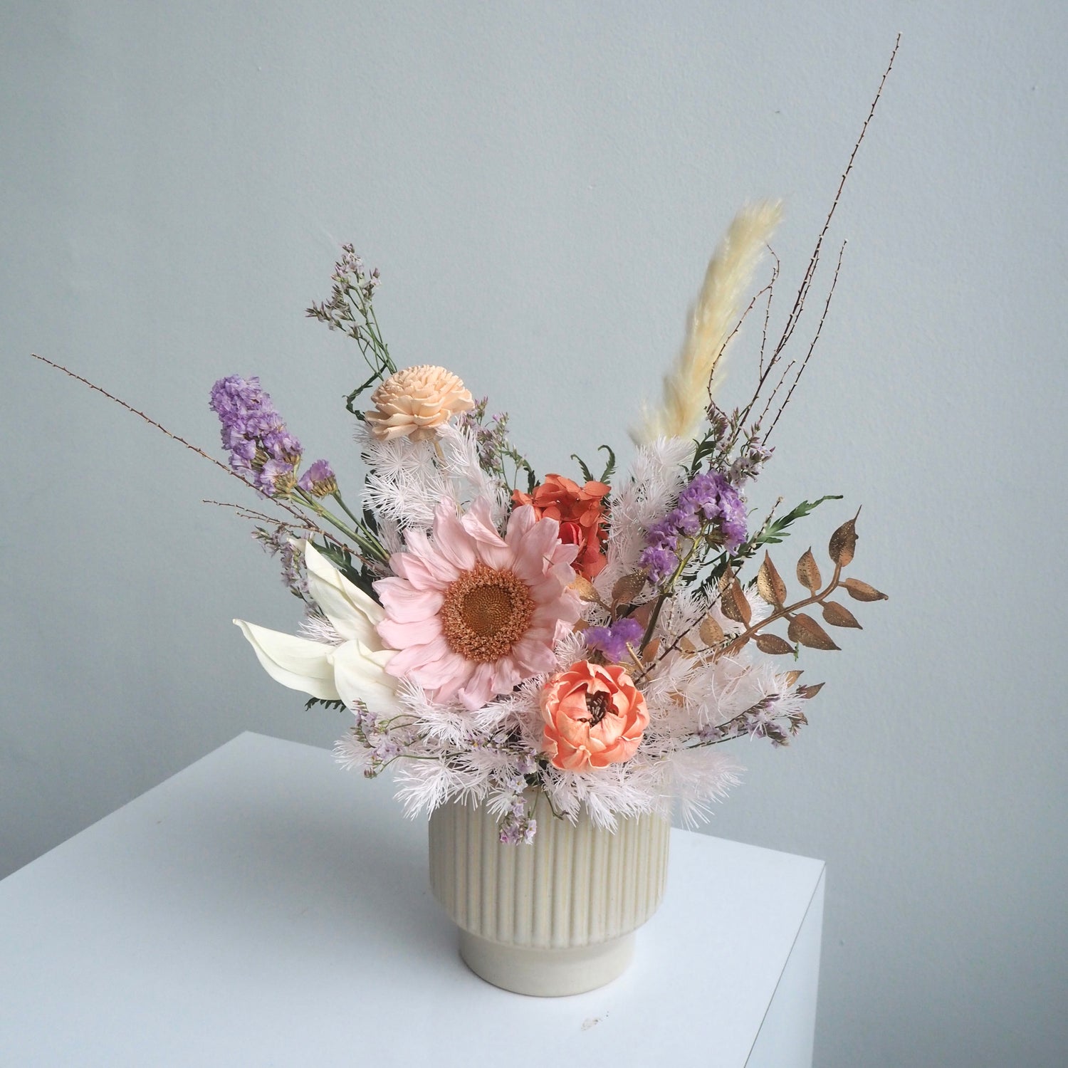 Everlasting Preserved Flowers Vase