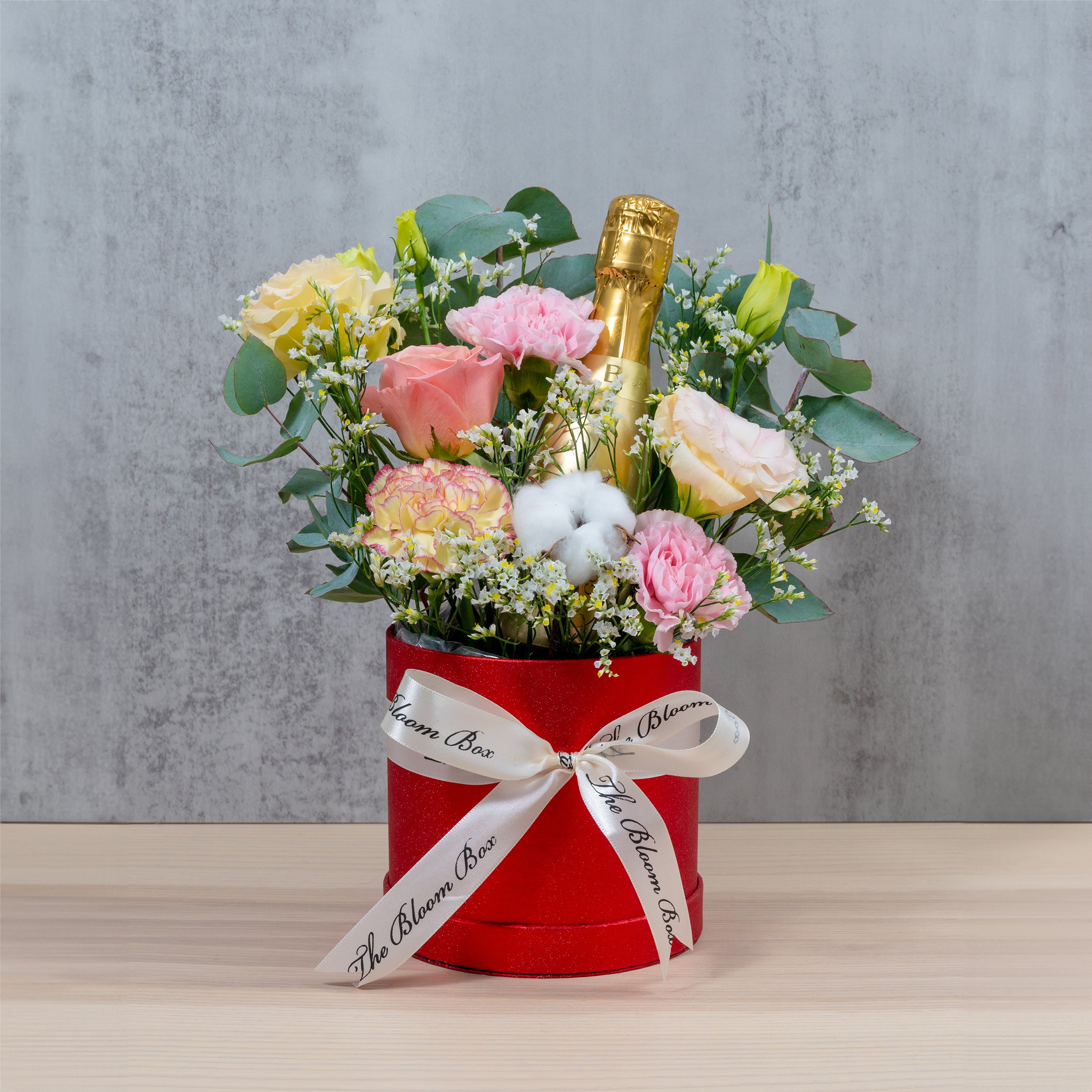 Congrats Champagne &amp; Floral Gift Box