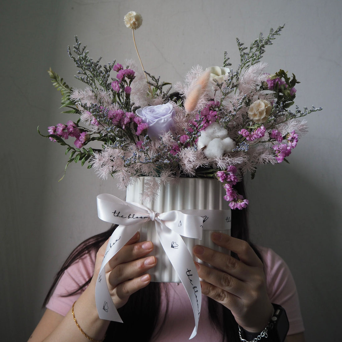 Everlasting Preserved Flowers Vase