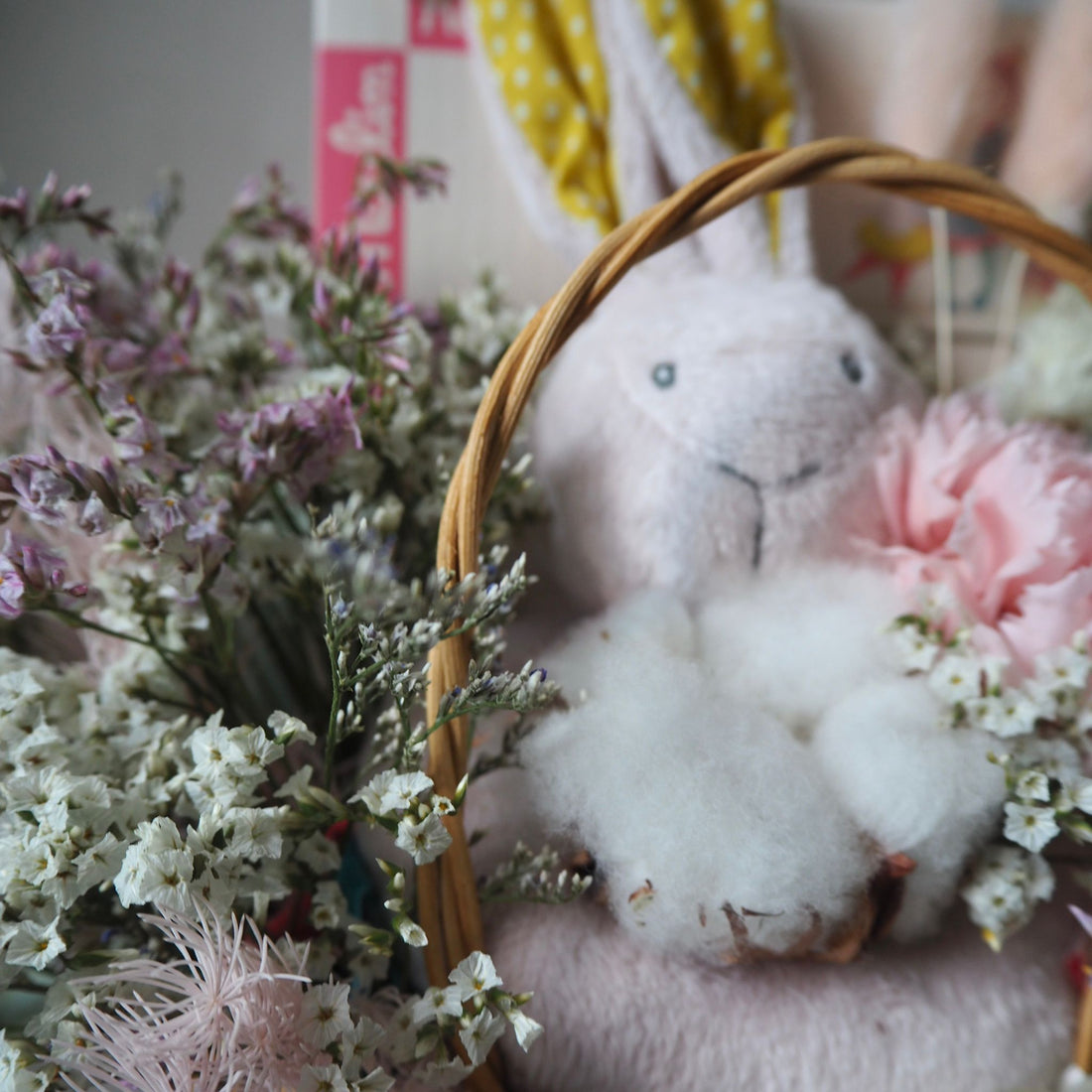 Snuggle Newborn Preserved Flower Basket