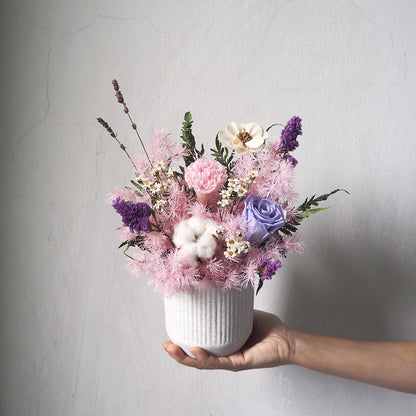 Everlasting Preserved Flowers Vase