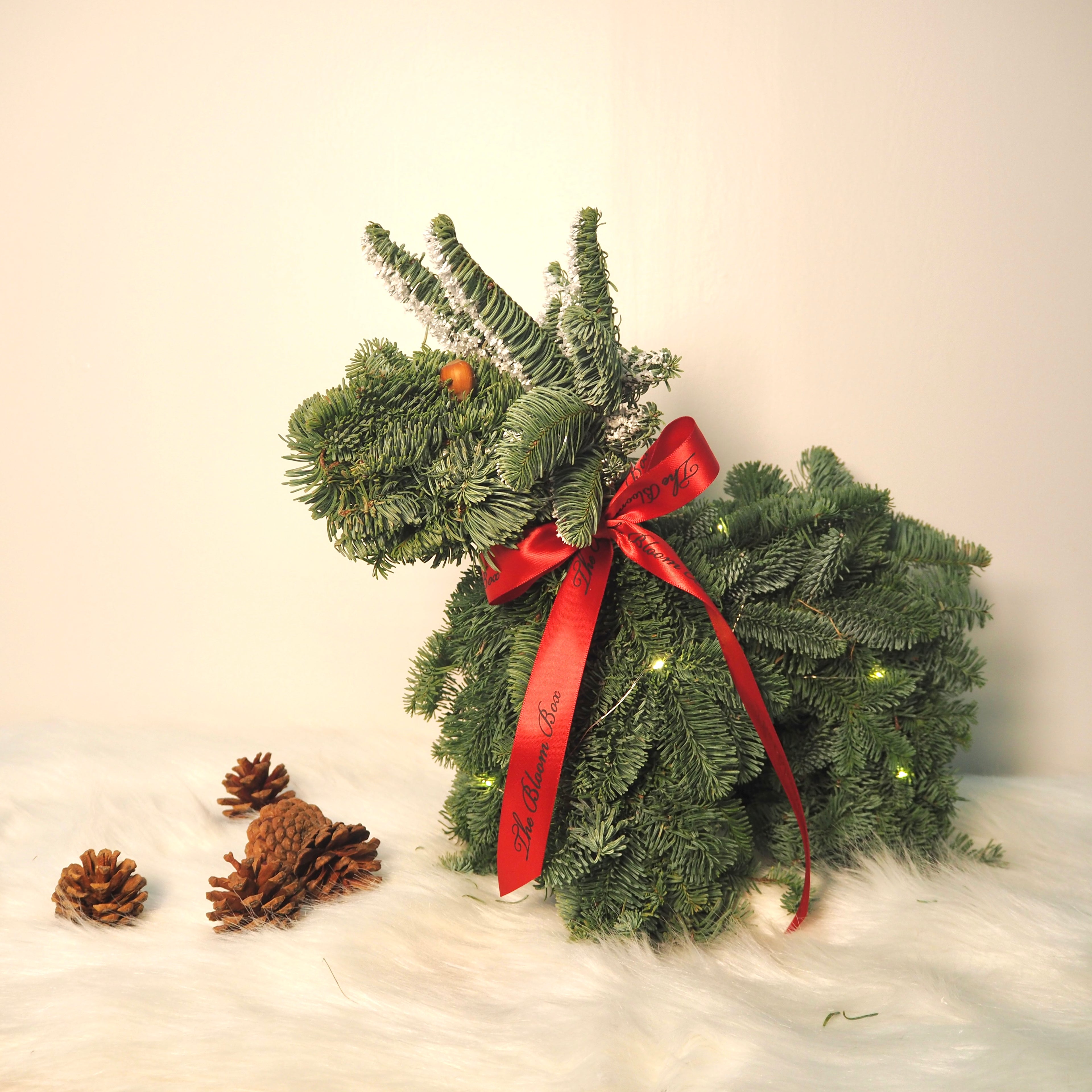 Frosty Reindeer Fir Christmas Decor