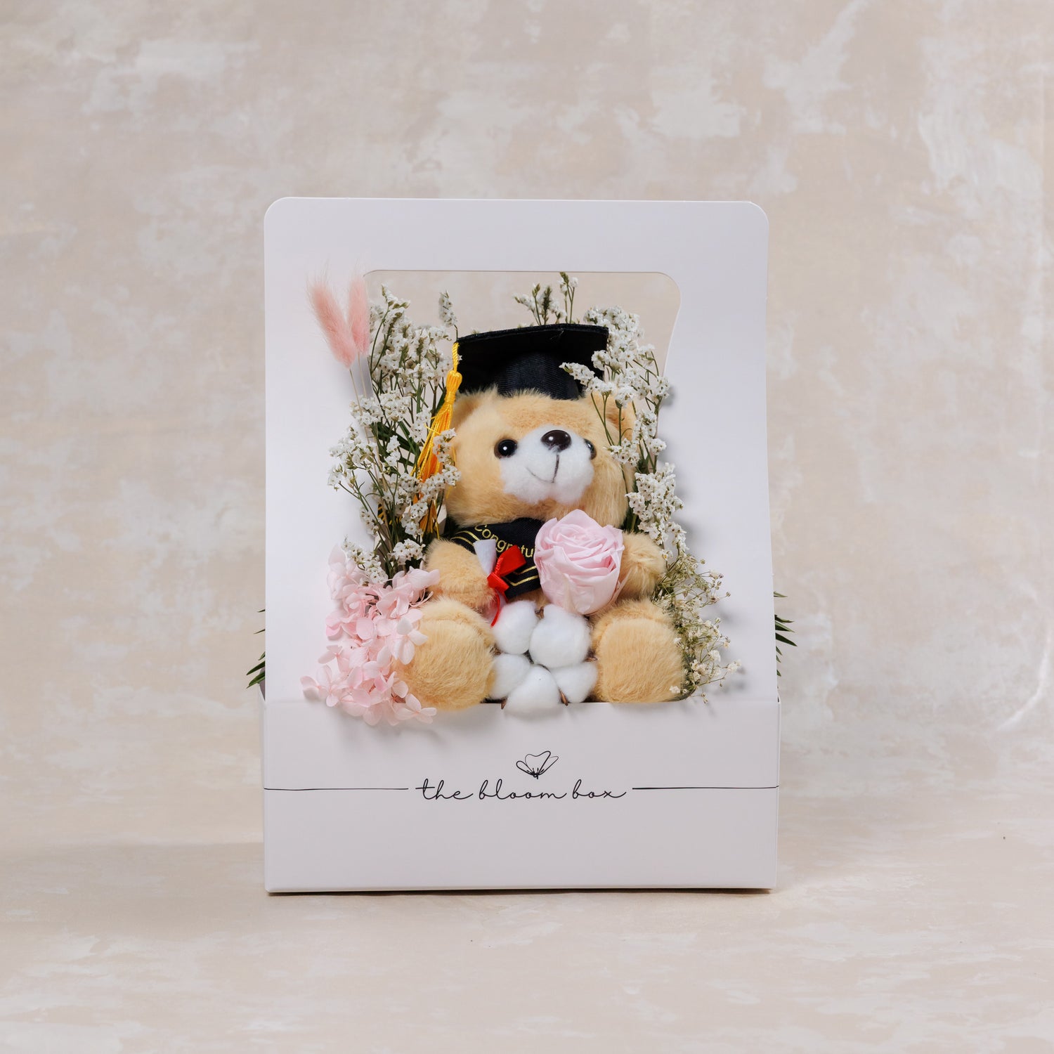 Graduation Bear Bloom Box