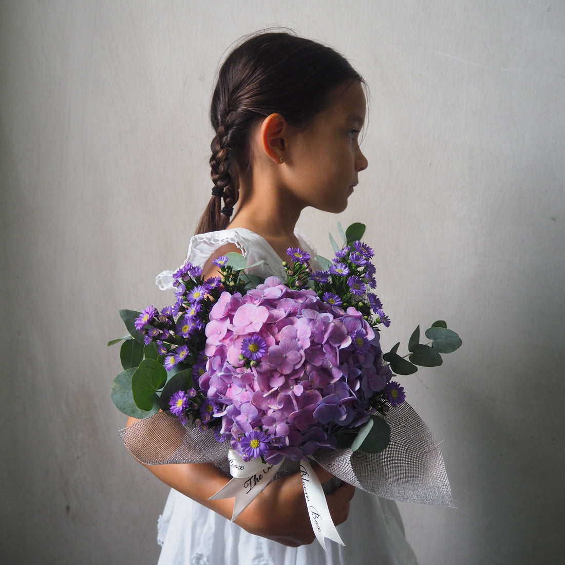 Plum Hydrangea Centrepiece