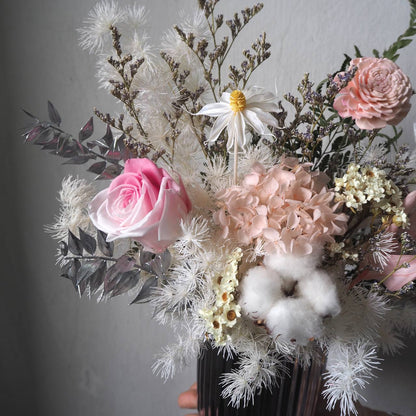 Serenity Preserved Flower Vase