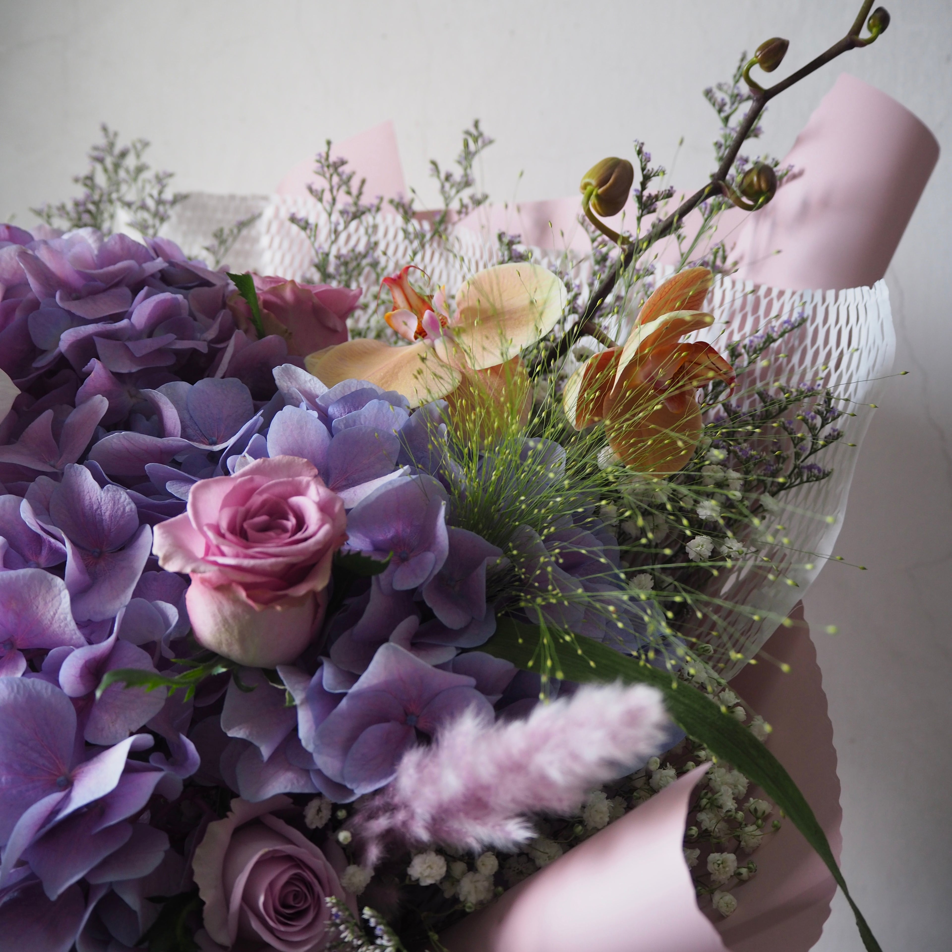 Violetta Hydrangea Orchid Bouquet