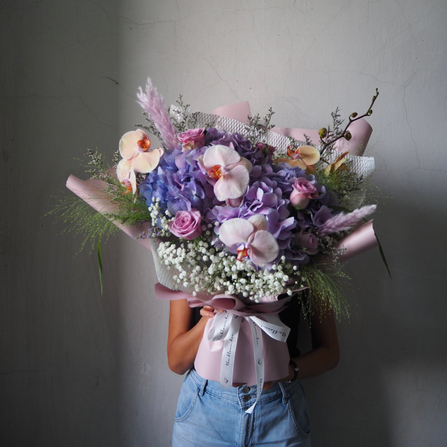 Violetta Hydrangea Orchid Bouquet