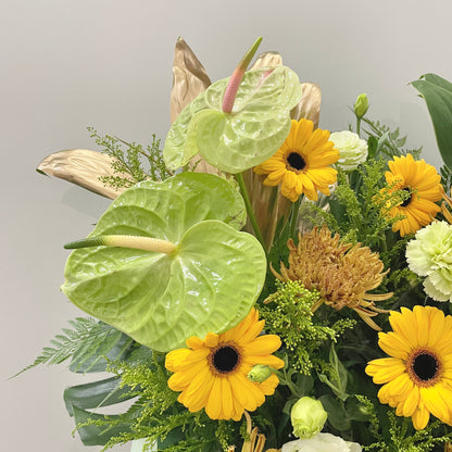 Yellow Grove Congratulatory Floral Stand