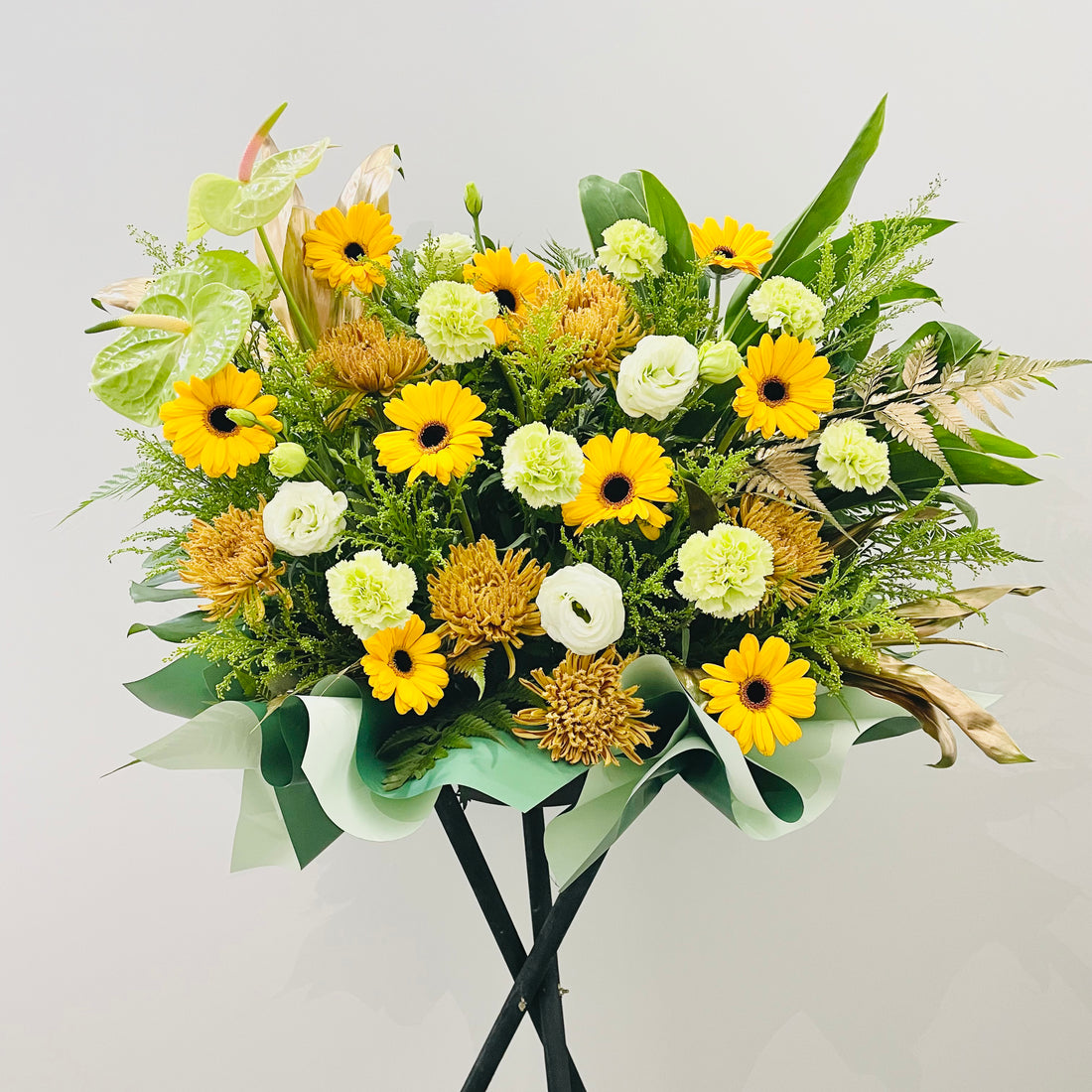Yellow Grove Congratulatory Floral Stand
